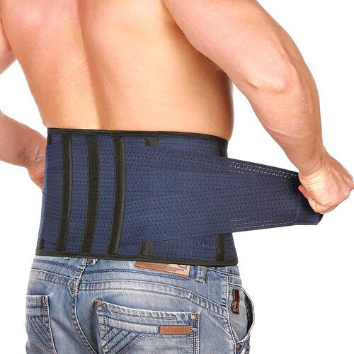 15-30 Cm Width Adjustable Blue Back Support Belt 