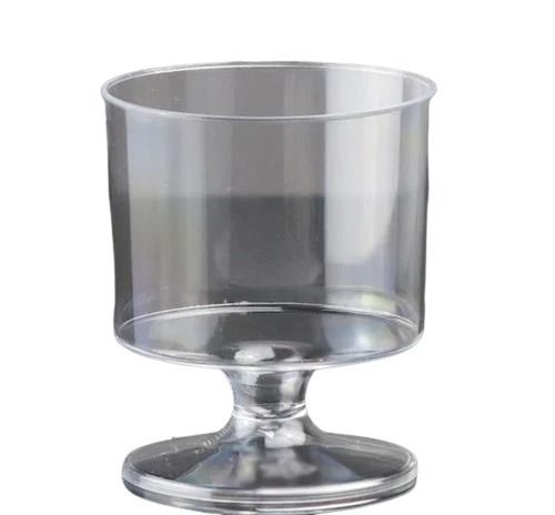 Transparent 350 Ml Polystyrene Plastic Disposable Glass For Restaurant 