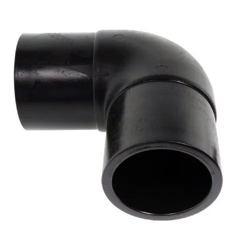 Black 4 Mm Thick Galvanized Polished Hdpe Pipe Elbow For Plumbing