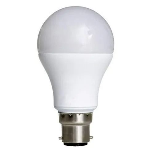 White 50 Hertz 120 Volt Easy To Install Plastic Body Led Bulb