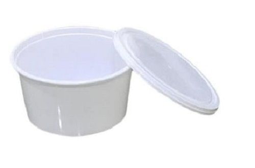  500 ग्राम गोल सादा एचडीपीई प्लास्टिक खाद्य कंटेनर 