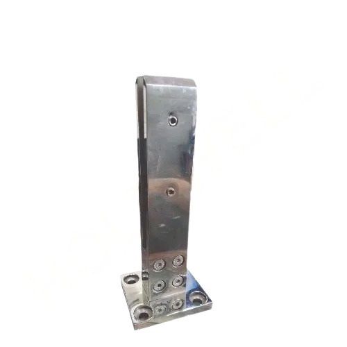 Easily Assembled 8X3 Inch Matte Finish Corrosion Resistant Stainless Steel Glass Railing Spigot