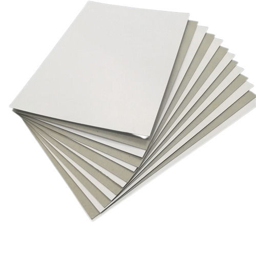 White A4 Size Matte Finished Rectangular Plain Coated Duplex Board