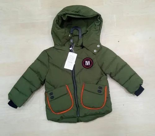 Baby Full Sleeves Plain Woolen Jacket For Casual Wear