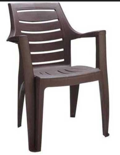 Crack Proof Brown Plastic Chair For Cafe And Restaurant