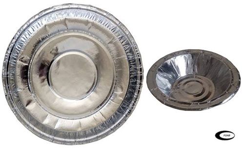 Disposable Silver Paper Plate And Bowl For Event And Party Supplies Conductor Material: Copper