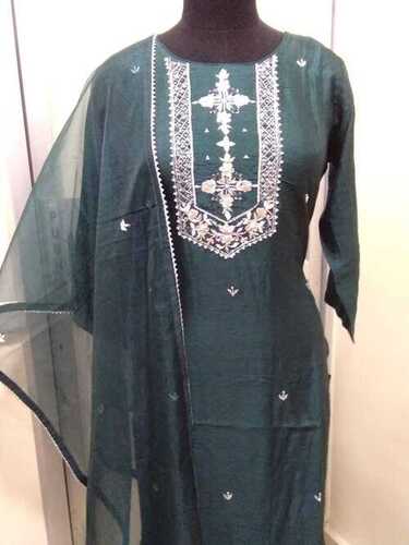 Ladies Cotton Salwar Suit With Dupatta For Casual Wear