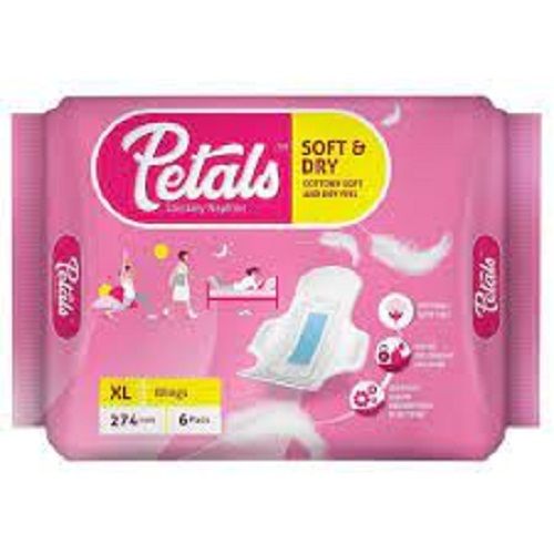 Petals Soft And Dry Sanitary Napkin Comfortable And Protection Single Use Age Group: Women