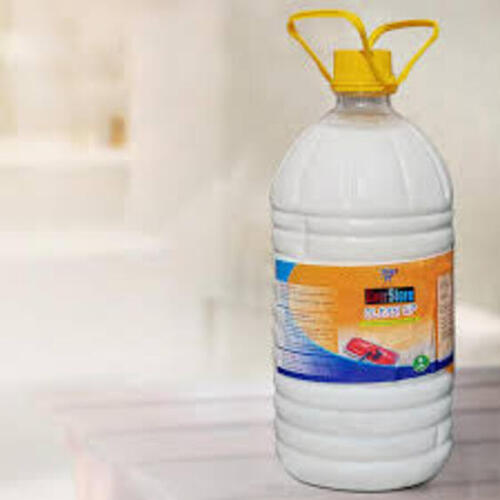 White Floor Cleaner Liquid For Floor Cleaning, Plastic Bottle Packaging