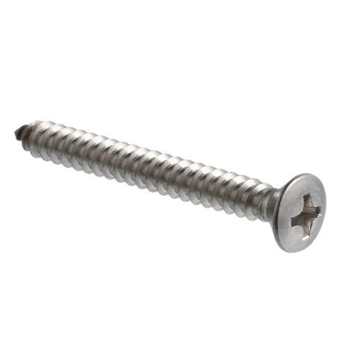 Silver 2.5 Inch Round Head Polished Finish Stainless Steel Wood Screw 