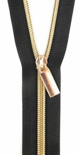 5 Inches Plain Dyed Polyester Rust Resistant Polished Brass Zipper Application: Bags