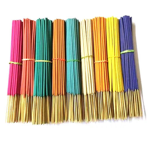 8 /9 Inch Color Wood Colored Incense Stick For Religious And Aromatic Height: 10 Foot (Ft)