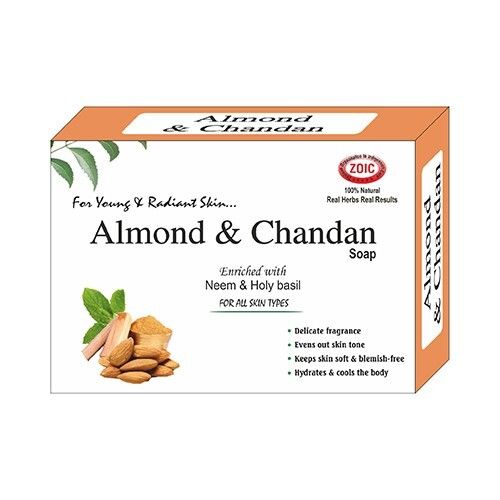 Almond And Chandan Soap Bar For All Skin Types Dimension(L*W*H): 550*550*860 Millimeter (Mm)