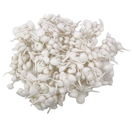Hand Made White Flower Cotton Wick, 80-90 Pieces Per Pack