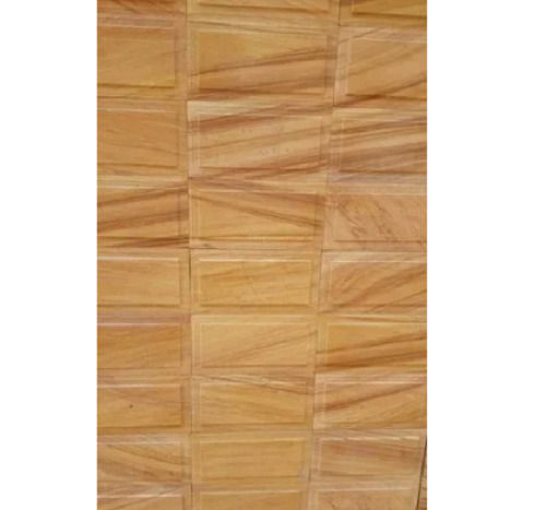 Rectangular Polished Glossy Sand Stone Wall Tiles With 15Mm Thickness Grade: Construction Grade