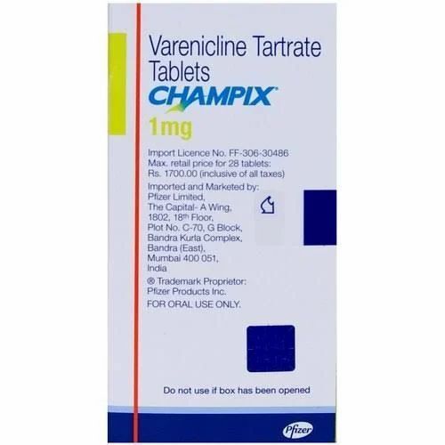 Blue Varenicline Tartrate Tablet