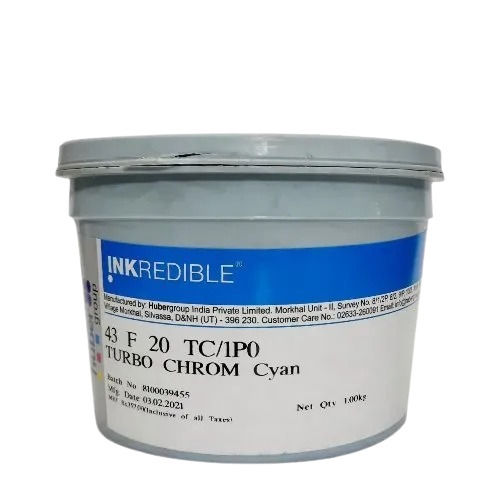 Cyan 1 Kilogram Pack 200 Pascals Offset Printing Ink With 5.5 Ph Lavel And 20 Nm Particle Size