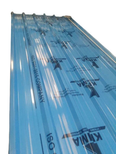 10X3.5 Feet 4 Mm Thick Rectangular Corrugated Steel Metal Roofing Sheet Heat Transfer Coefficient: Heat Reflective