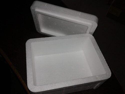 20 Mm White Molded Thermocol Box For Packaging, 20 Liter Capacity