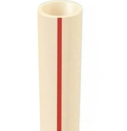 Cream 6 Meter Long Round Shape Cpvc Pipes For Plumbing