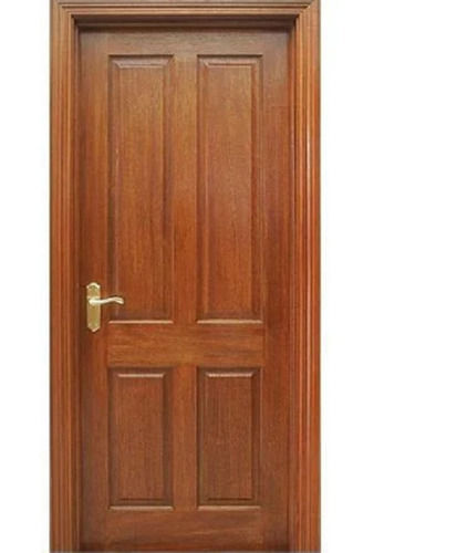 Brown 7X3 Feet Size Rectangular Primar Coating Interior Wooden Door