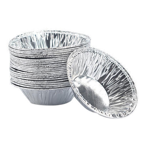 Disposable Silver Paper Bowl For Serving Food Use
