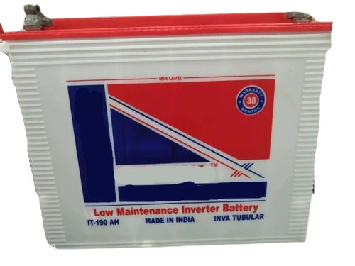 Fully Sealed Plastic High Efficiency Cover Inverter Battery With Handles  Nominal Voltage: 190 Volt (V)