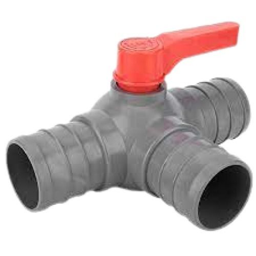 Plain Painted Surface Round Light Weight 3-Way Valve For Residential Purposes 