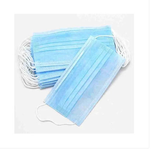 Single Use Disposable Free Size Antibacterial Cotton 3 Ply Face Mask