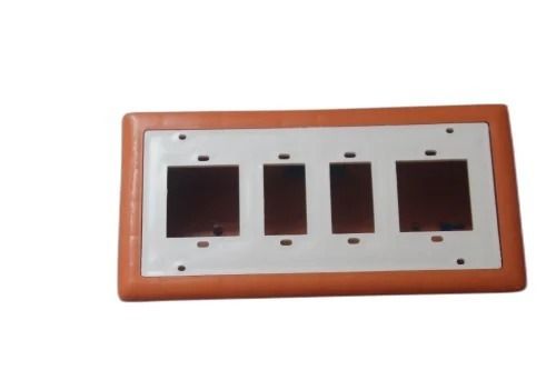 White And Brown 23.4X8.5X5.0 Cm Rectangular Double Socket Electrical Switch Board