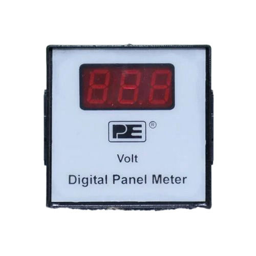 Black And White 240 Voltage 50 Hertz Three Digit Square Digital Panel Meter For Industrial