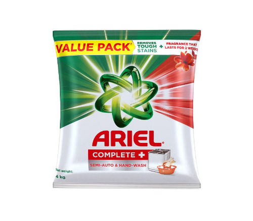 4 Kg Lemon 22% Benzene Perfume Aricel Washing Powder With 99% Moisture  Apparel