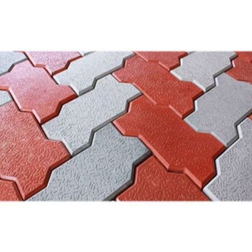 Multi Color 4X8 Inches Exterior Floor And Road Zig Zag Tiles With 60 Mm Thickness