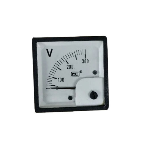 Black And White 50 Hertz 220 Voltage Wall Mounted Analog Display Industrial Ac Voltmeter