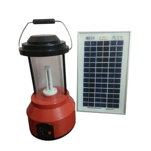 6 Watt 12 Volt Dc Plastic And Aluminum Rechargeable Solar Lantern  Cable Length: Na  Centimeter (Cm)