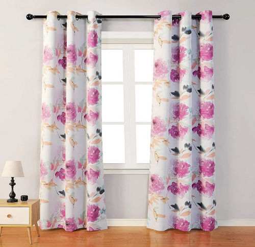 7 X 4 Feet Bedroom Polyester Printed Designer Curtains For Home