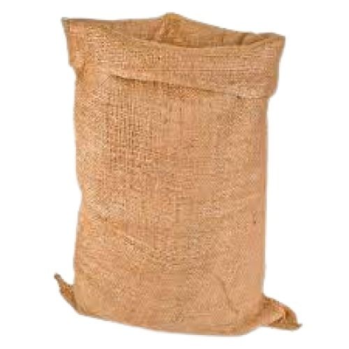 Brown Eco-Friendly Biodegradable Light Weight Matte Finish Jute Sack Woven Bag 