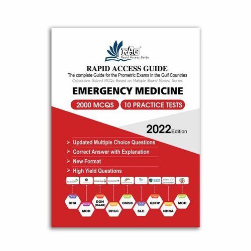 Emergency Medicine MCQ Prometric Exam Questions 2022 Edition Book