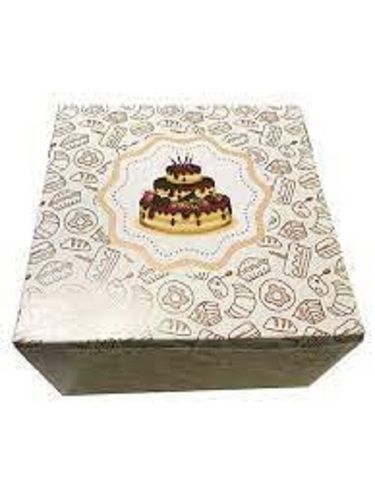 White Glossy Laminated Printed Paper Corrugated Cake Packaging Box