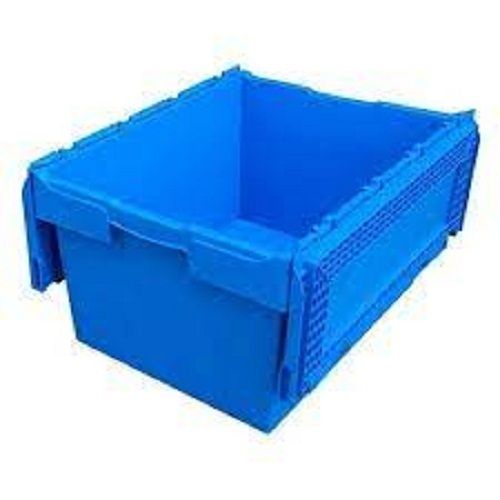 Blue Great Strength Simple Plain Rectangular Polyethylene Plastic Food Storage Boxes