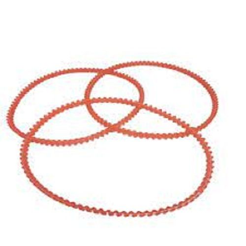 Red Heat Resistance Flat Round Rubber Motor Belt For Home Sewing Machine 