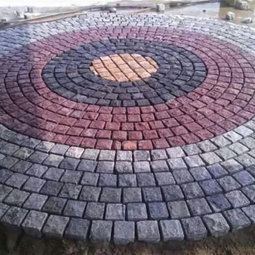 Natural And Tumbled Surface 2-4 Inch Cobble Stone Size: 5*5