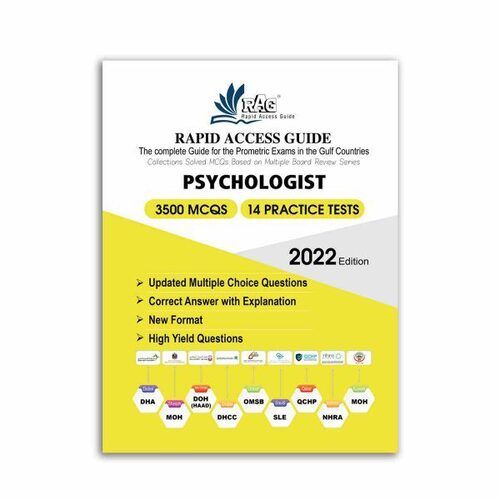 Psychologist Prometric Exam Questions Mcq 2022 Edition Book Audience: Adult