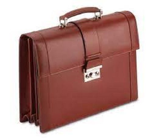 Simpler Moisture Proof Comfortable Plain Leather Office Bag For Men