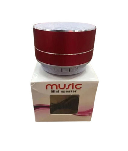 Maroon Usb And Bluetooth Supported Electrical Power Wireless Music Mini Speaker