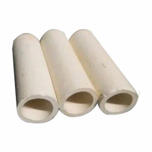 15-25 Mm Diameter White Round Ceramic Pipes