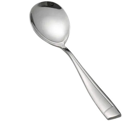 Silver 6 Inches 4 Mm Thick Polished Finish Corrosion Resistance Stainless Steel Spoon