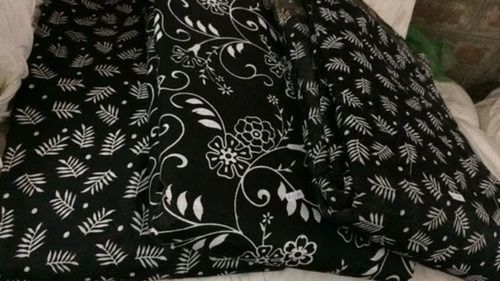 Black White Printed Cotton Suit Fabric For Making Garments