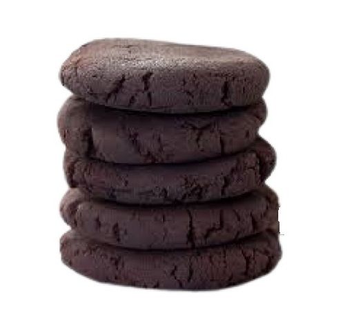 Dark Brown Round Shape Soft Chocolate Cookies