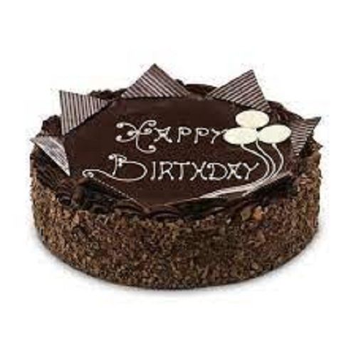 Delicious Tasty Round Eggless Sweet Chocolate Cake For Parties Additional Ingredient: Baking Powder